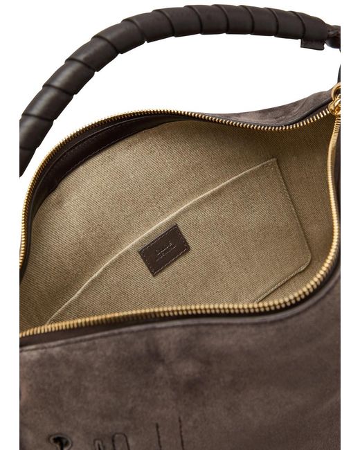 Chloé Brown Marcie Medium Suede Shoulder Bag