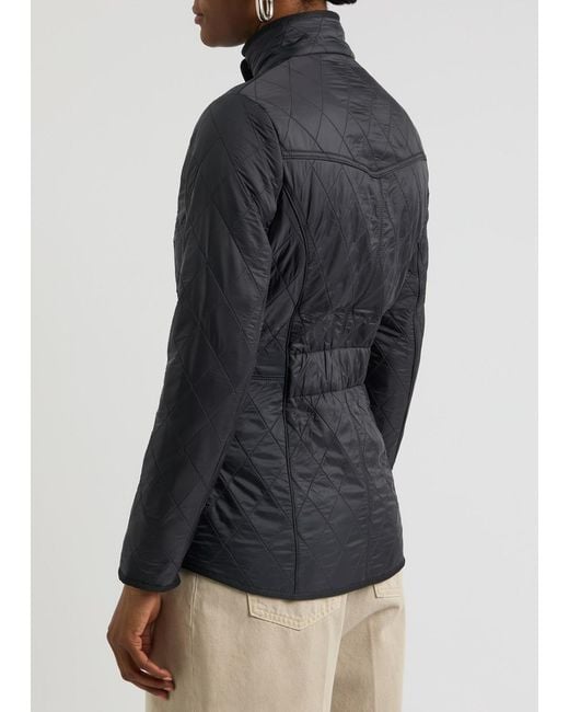 Barbour Black Cavalry Polarquilt Quilted Shell Jacket