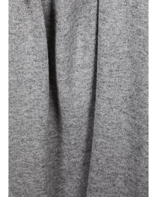 Vince Gray Stretch-knit Mini Dress