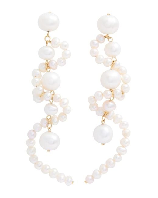 Completedworks White The Mist Drop Earrings