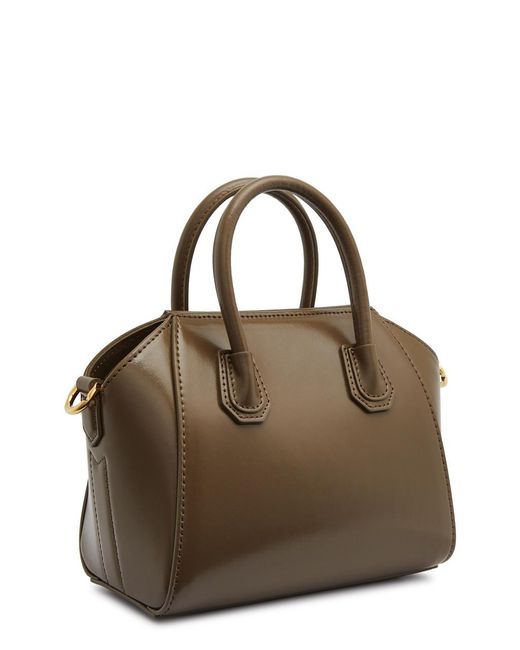 Givenchy Brown Antigona Toy Leather Top Handle Bag