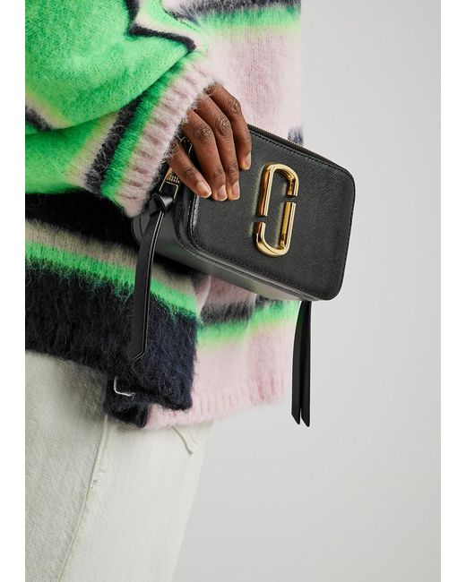 Marc Jacobs The Snapshot Panelled Leather Crossbody Bag in Black Lyst