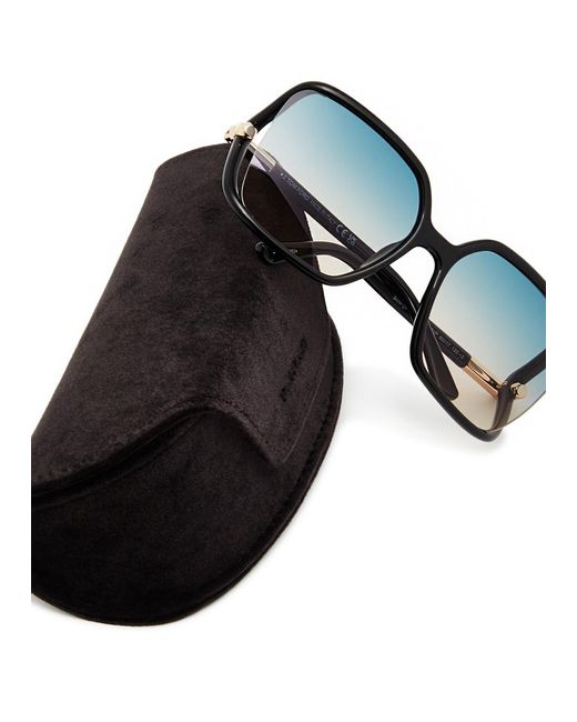 Tom Ford Blue Solange-02 Oversized Square-frame Sunglasses