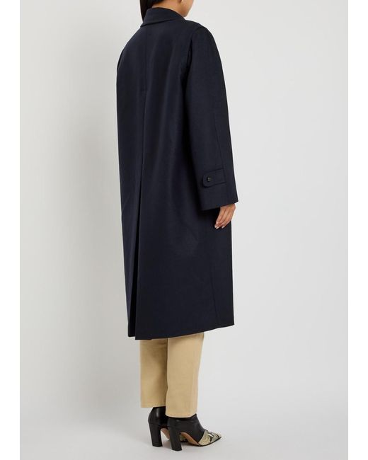 Blazé Milano Blue Woolly Wool Coat