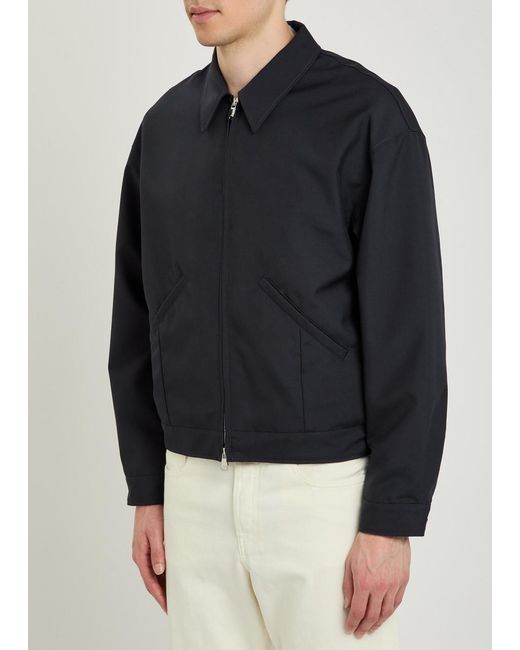 Valstar Black Twill Bomber Jacket for men
