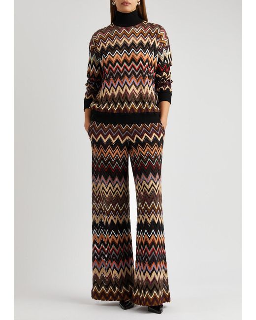 Missoni Multicolor Zigzag-intarsia Wool-blend Jumper