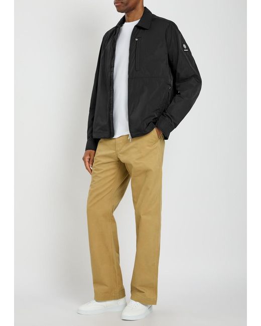 Sandbanks Black Logo-Appliquéd Nylon Jacket for men