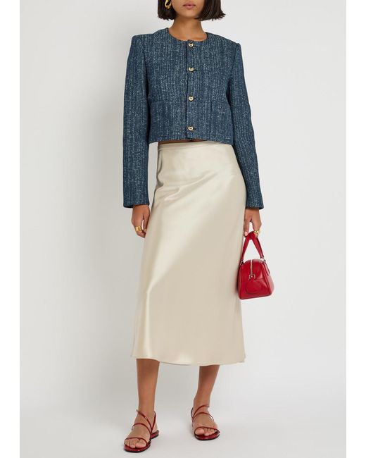 FRAME Blue The Tweed Jacket