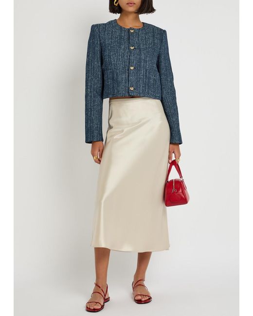 FRAME Blue The Tweed Jacket