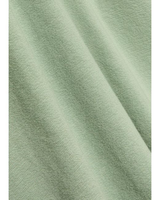 Wax London Green Dean Textured-Knit Cotton T-Shirt for men