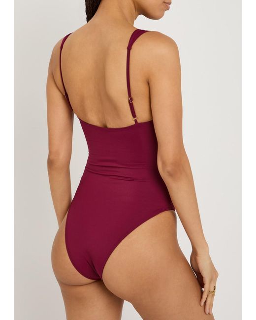 Away That Day Red Cannes Swimsuit