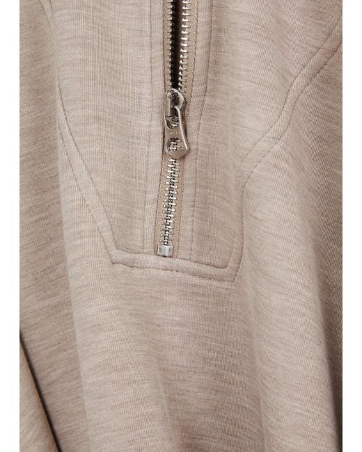 Varley Natural Hawley Half-Zip Stretch-Jersey Sweatshirt