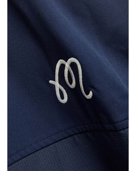 Malbon Blue Albatross Logo-Embroidered Jersey Vest for men