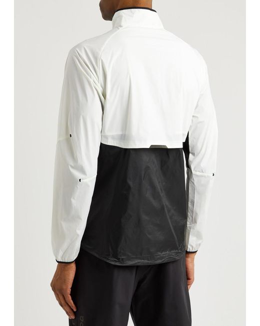 On Shoes White Weather Panelled Shell Jacket for men