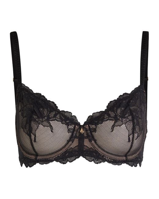 Wacoal Black Vivid Attraction Tulle Underwired Bra
