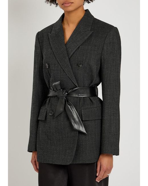 Rag & Bone Black Virginia Seersucker Blazer