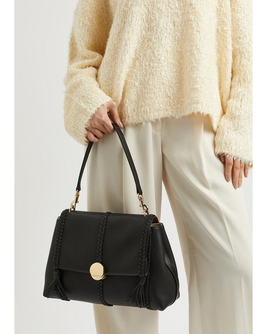 Chloé Black Penelope Medium Leather Shoulder Bag