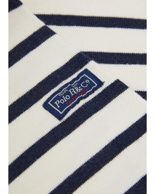 Polo Ralph Lauren White Striped Cotton Top
