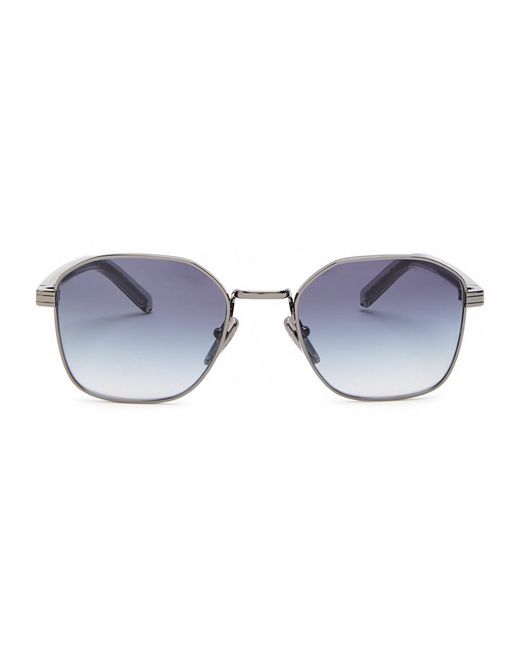 Prada Blue Round-Frame Sunglasses for men