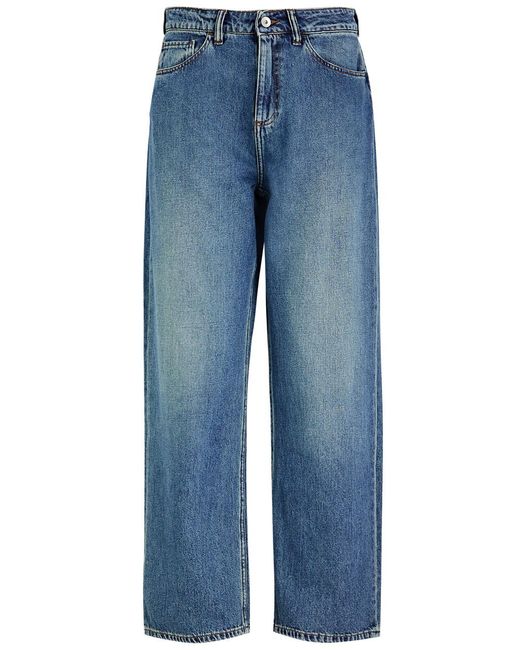 YMC Blue Straight-Leg Jeans