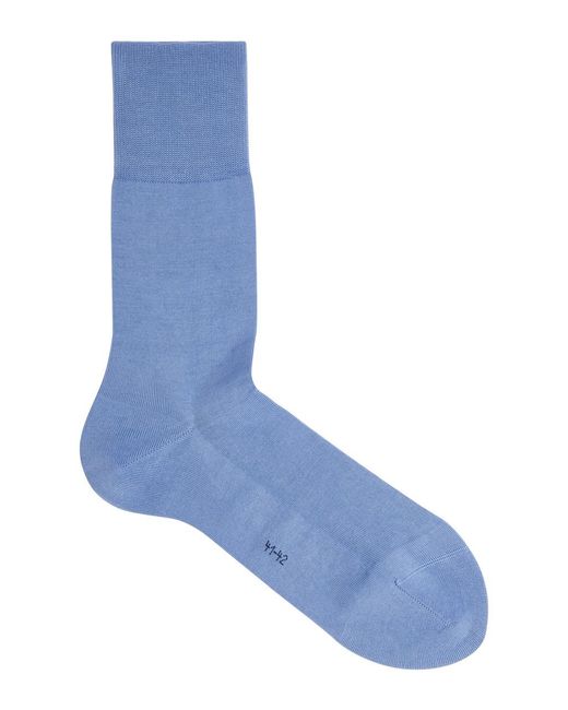 Falke Blue Tiago Stretch-cotton Socks for men