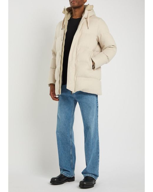 Herno Natural Padded Silk And Cashmere-Blend Parka Coat for men