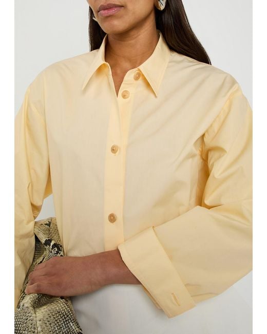 Khaite Natural Goya Cotton-Poplin Shirt