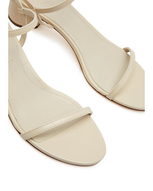 Aeyde White Immi 45 Leather Sandals