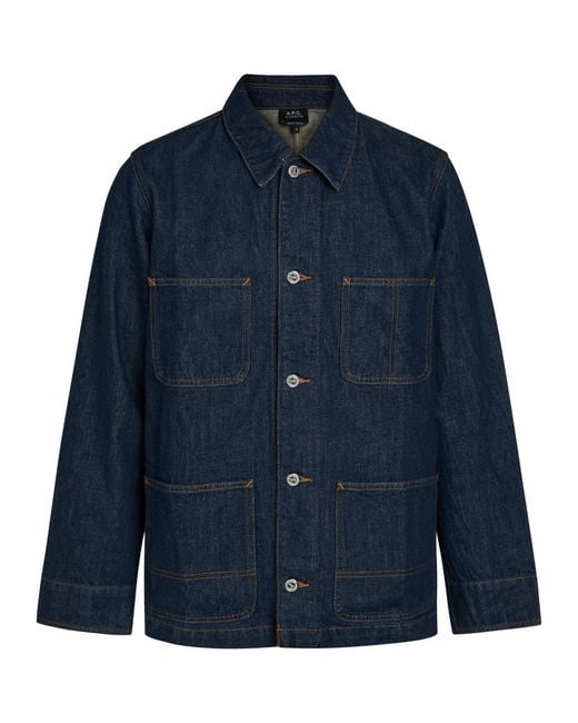 A.P.C. Blue Denim Jacket for men