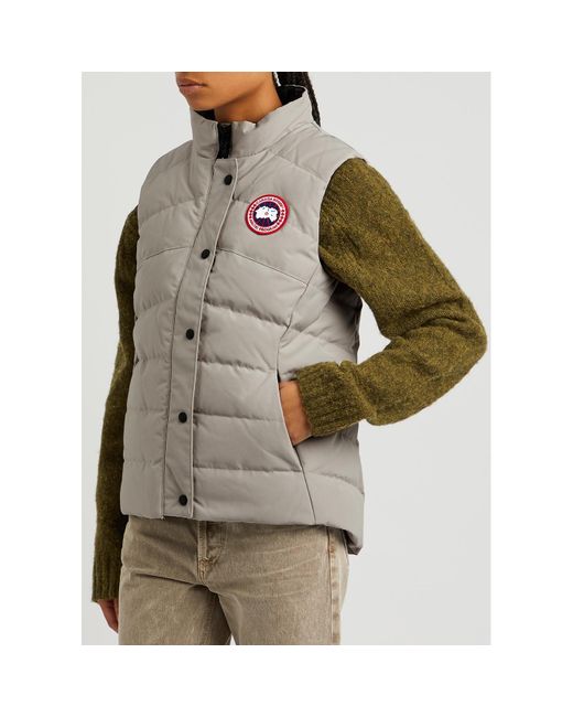 Canada Goose Gray Freestyle Quilted Arctic-Tech Shell Gilet, , Gilet