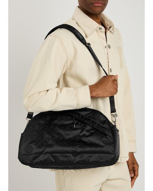 Porter-Yoshida and Co Black Monogram 2Way Nylon Duffle Bag for men