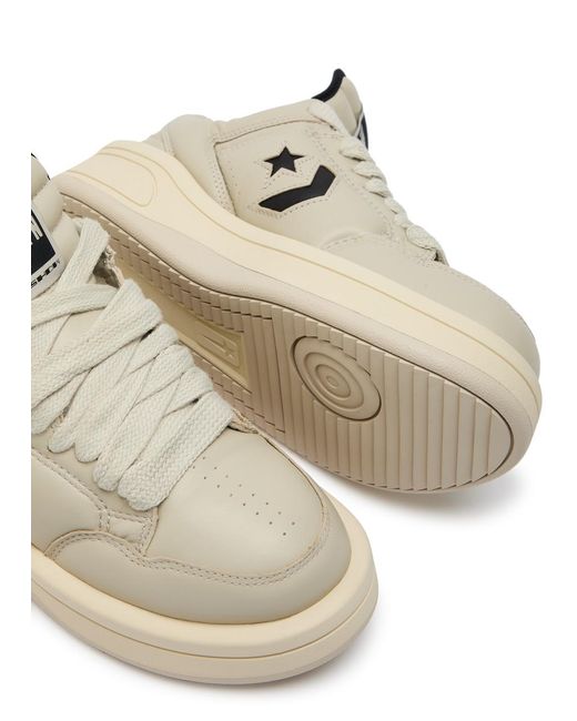 Rick Owens Black X Converse Drkshdw Padded Leather Sneakers for men