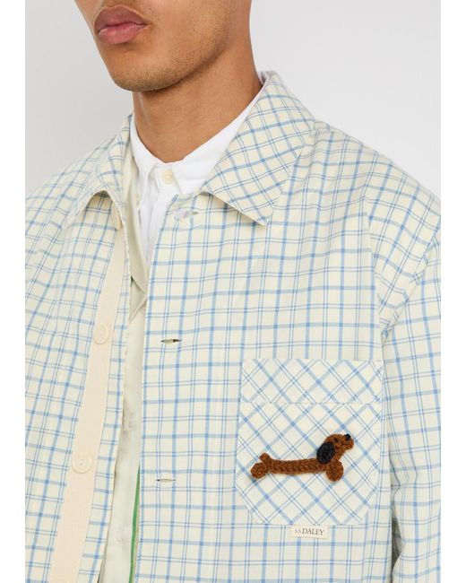S.S.Daley White Clarence Cotton-Blend Jacket for men