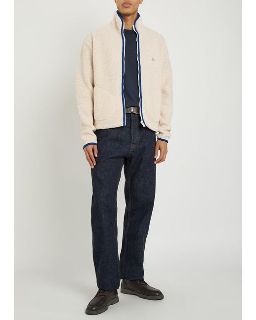 Drake's Blue Hiking Cotton T-Shirt for men