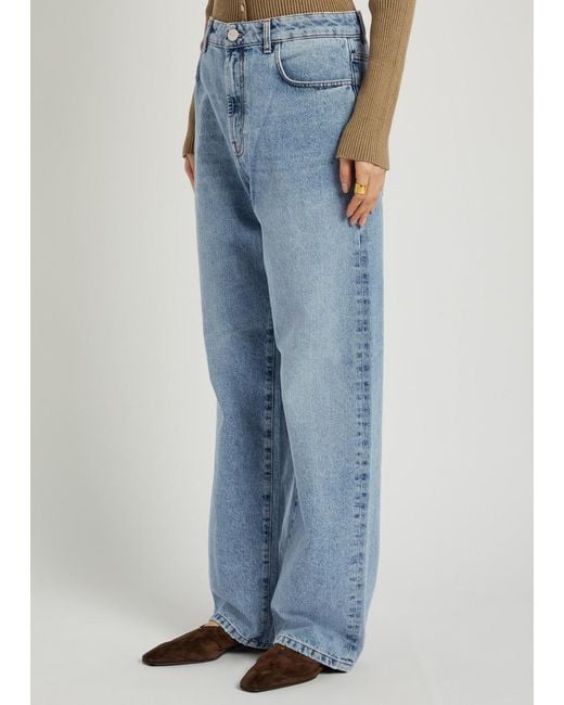 Rohe Blue Baggy Straight-Leg Jeans