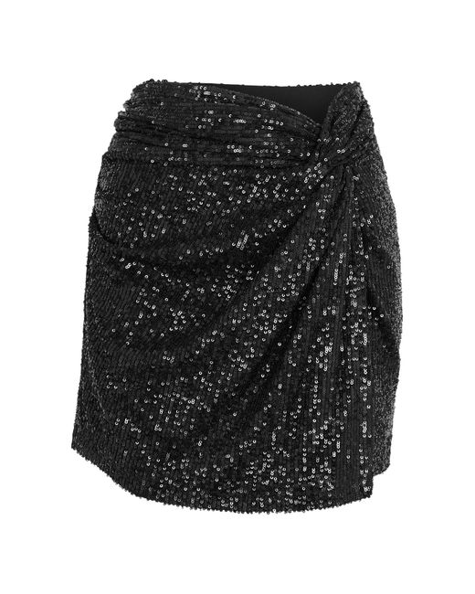 In the mood for love Black Islay Sequin Mini Skirt
