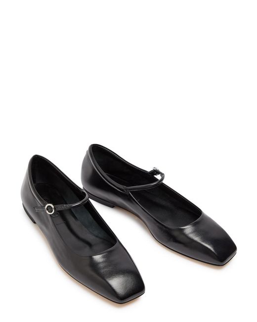 Aeyde Black Uma Leather Flats