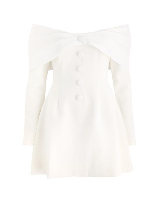 Odd Muse White The Ultimate Muse Bow Mini Dress