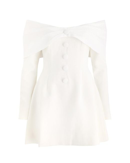 Odd Muse White The Ultimate Muse Bow Mini Dress