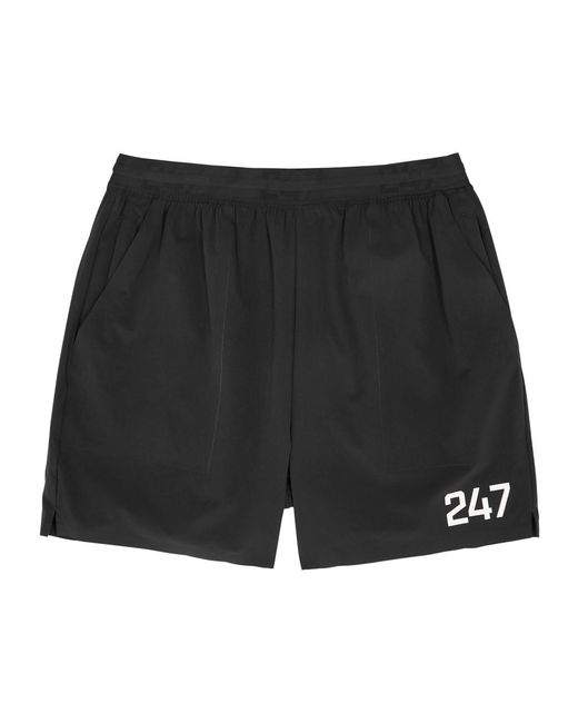 Represent Black 247 Printed Stretch-Nylon Shorts for men