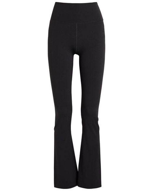 vuori Black All The Feels Slim Flared-Leg Stretch-Jersey Leggings