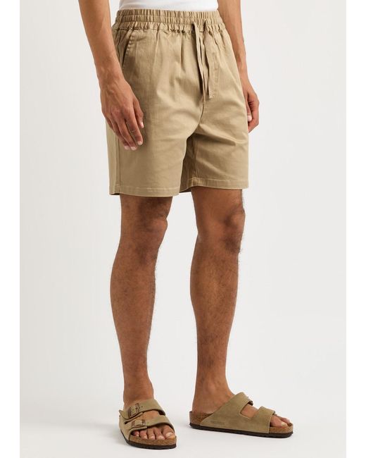 Les Deux Natural Otto Stretch-Cotton Chino Shorts for men