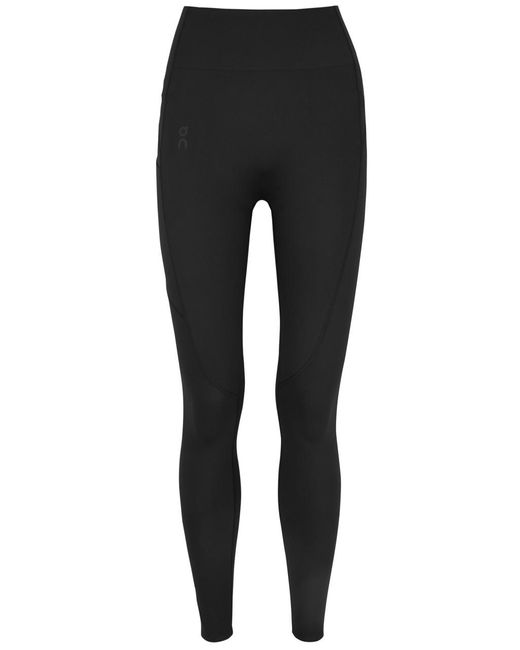 On Shoes Black Movement Stretch-Jersey Leggings