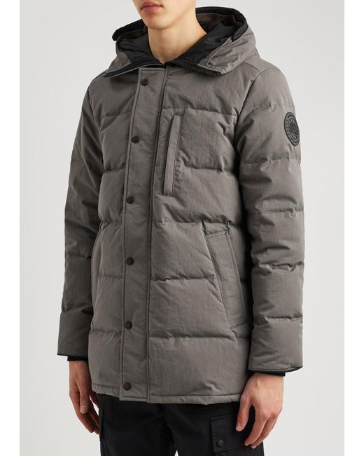 Canada Goose Gray Carson Quilted Cotton-blend Parka for men
