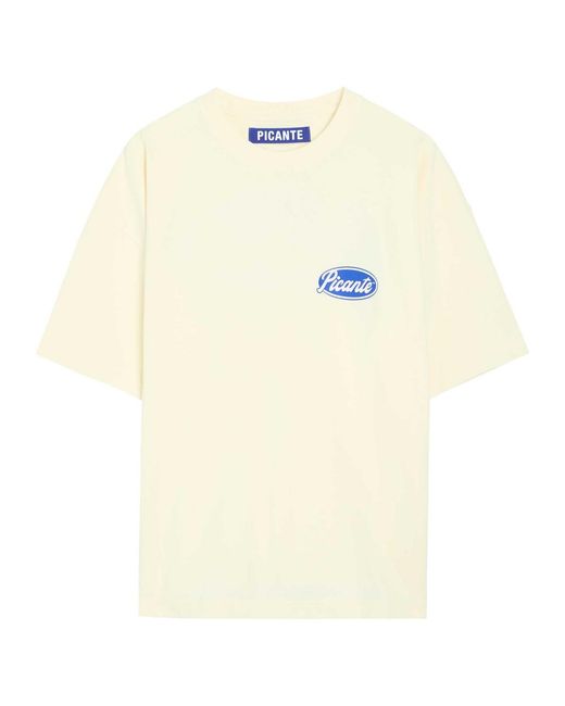 Picante Natural Sienna Logo-Print Cotton T-Shirt for men