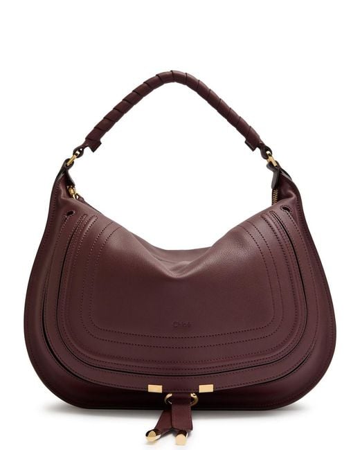 Chloé Brown Marcie Medium Leather Shoulder Bag