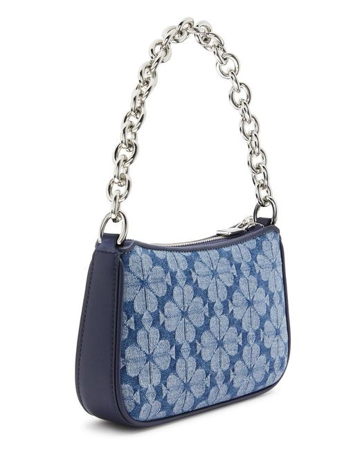 Kate Spade Blue Jolie Logo-jacquard Cross-body Bag