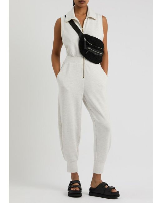 Varley White Madelyn Stretch-Jersey Jumpsuit