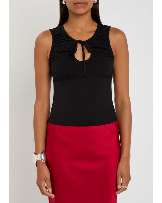 Reformation Black Bella Jersey Tank