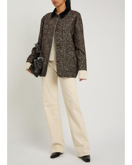 Blazé Milano Black Clelia Speckled Bouclé Jacket
